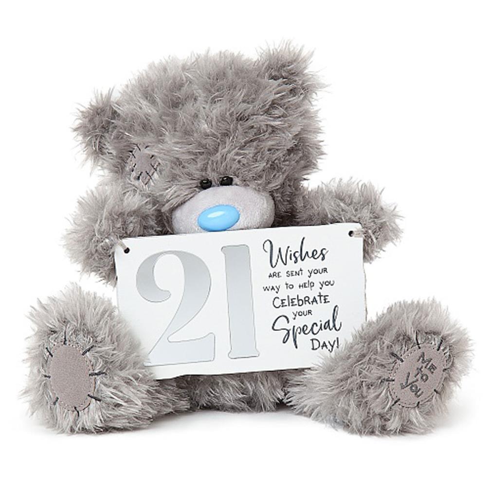 9" Holding 21st Birthday Plaque Me to You Bear Extra Image 2